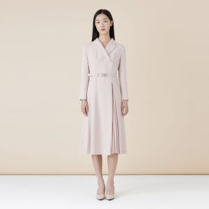 [린]파브온 사이드 플리츠 원피스 LWOPNI0400