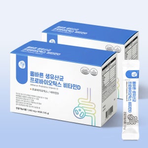 올바른 생유산균 프로바이오틱스 비타민D 90포, 2개