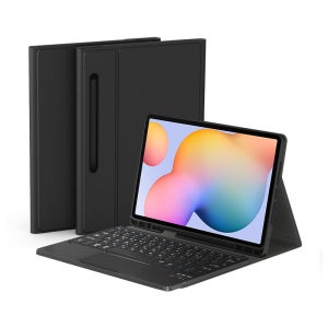 데이웍스 갤럭시탭 S6 Lite 라이트 블루투스 터치패드 키보드 북커버 케이스 S펜 수납