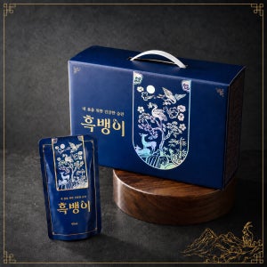 흑뱅이 남성용 국산 흑염소 굼벵이진액 90ml 30포