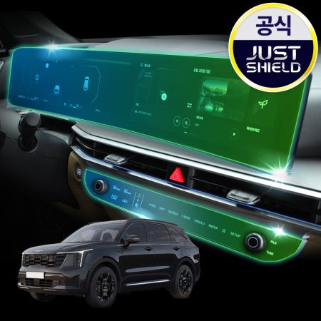 저스트쉴드 쏘렌토 MQ4 페이스리프트 보호필름 디스플레이 네비게이션필름 퓨어매트 AG