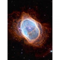 NASA 제임스 웹 우주 망원경 남부 반지 성운 NGC 3132 NIRCam 이미지 프레임 없는 벽 아트 프린트 포스터 홈 데코