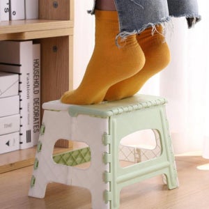 원터치 접이식 스툴 의자 낮은 폴딩 체어 풋스툴 사각 이케아 코스트코 간이 보조 트렁크