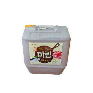 롯데 미림 18L 맛술 요리용 요리주 업소용 대용량 비린 잡내제거 육류 생선 조미료 식초