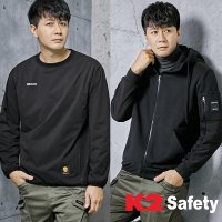 K2세이프티 남자 겨울 티셔츠 긴팔 작업복 기능성 폴라폴리스 기모