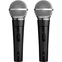 음향기기 마이크 Shure SM58S Professional Vocal Microphone w/On/Off Switch (2 Pack) XLR