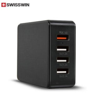 QC3.0 USB 4포트 고속 멀티 충전기 4구 동시 충전 급속충전기