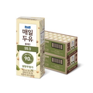 매일두유 99.9 플레인 저당두유 190ml 48팩 [+오트밀 900g 추가 구매 옵션] [도착보장]