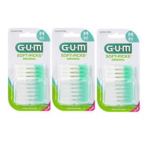 GUM 검 치과 부드러운 일회용 치간칫솔 코스트코 오리지날 소프트픽(80p) 3개 4개 5개