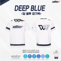 웰벡 wellbeg 배드민턴 경기복 티셔츠 딥블루 DEEP BLUE