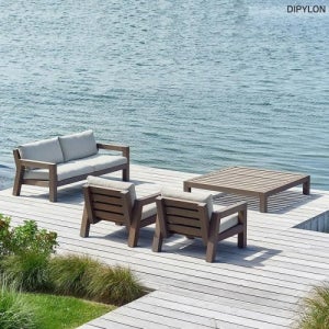 DIPYLON 원목쇼파 테이블세트 고급 야외가구 정원