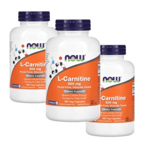 나우푸드 엘 카르니틴 L Carnitine 500mg 180베지캡슐 3병