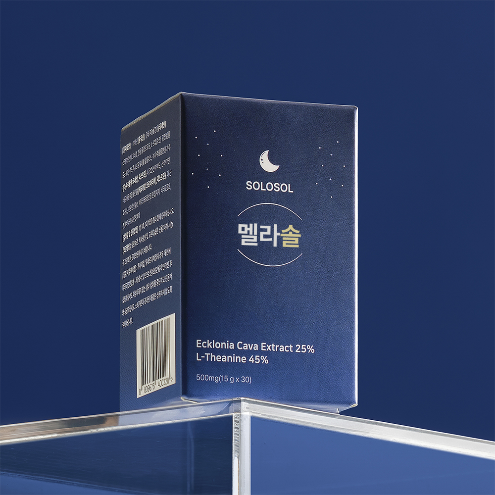 멜라솔 L<b>테아닌</b> 감태추출물 트립토판 마그네슘 500mg 30정