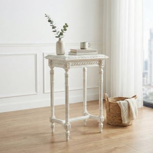 프렌치 앤틱 사이드 테이블 침실 거실 화이트 티테이블 협탁