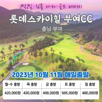 [국내골프] 충남 롯데스카이힐 부여CC + 롯데리조트 1박2일