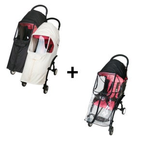 유모차 커버 스토케 요요 호환 방풍 사계절 방수 레인 세트 블랙