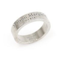 [중고명품 미스터문] Maison Margiela(메종마르지엘라) SM1UQ0064 925 실버 5MM 레터링 로고 인그레이빙 반지 12호 [중고명품매입]