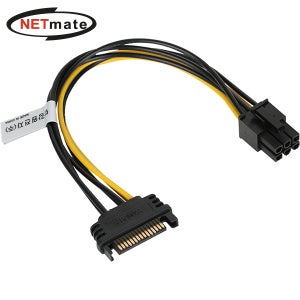 SATA 파워 15핀 to PCI-E 6핀 전원 케이블 NMP-SV6P