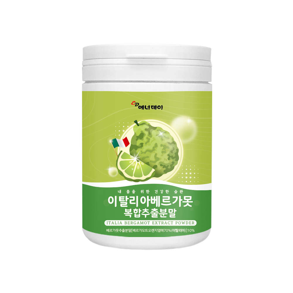 에너데이 이탈리아베르가못복합추출분말120g 레몬밤 모로오렌지 27종<b>과일</b>야채<b>혼합물</b> 유산균