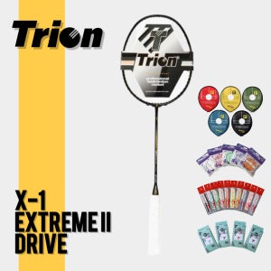 보상판매 옵션 트라이온 X-1 익스트림2 드라이브 배드민턴라켓 X1 EXTREME II