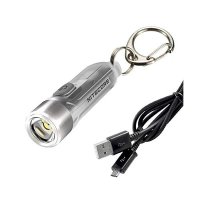 Nitecore UV 하이 CRI 라이트 300 루멘 USB 충전 및 루멘택 케이블이 포함된 나이테코어 티키 키체인 플래시