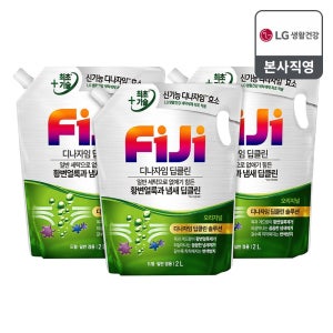 [황변얼룩제거/겸용]피지 디나자임 프리미엄 액체세제 리필 2L, 오리지널, 3개