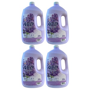 LG생활건강 샤프란 용기 2.5L 릴렉싱 아로마 1박스(4개입)
