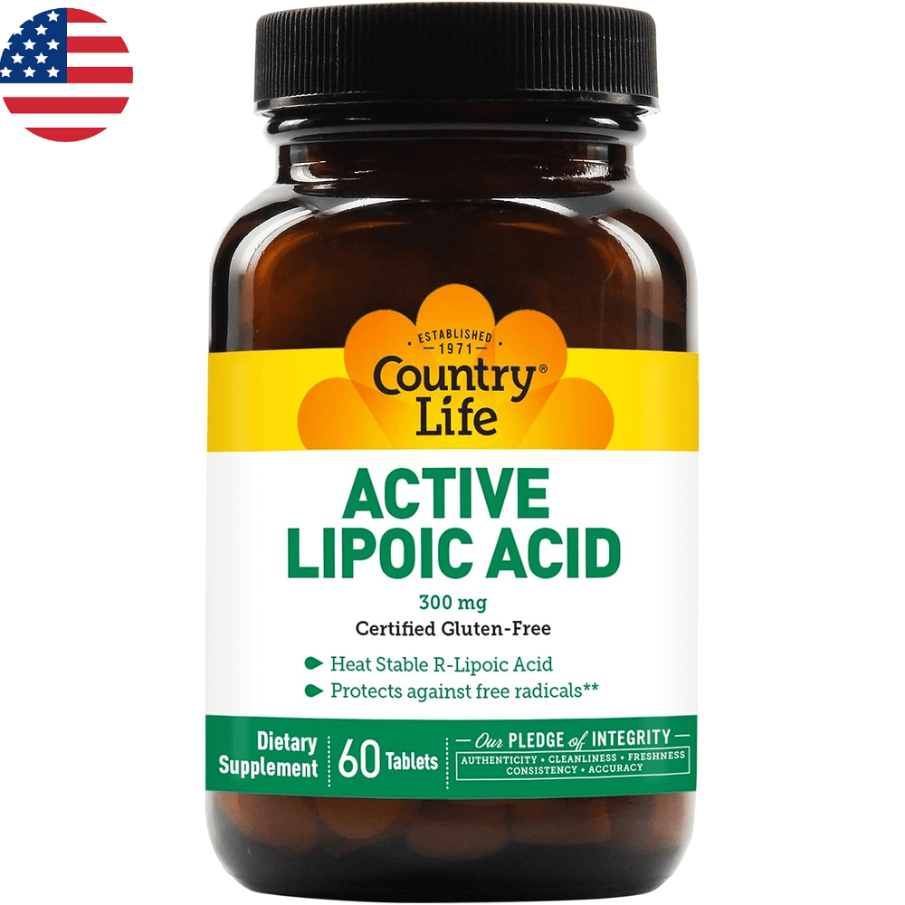 <b>컨츄리라이프 알파리포산</b> 알리포산 300mg 비오틴 칼슘 인 함유 60정