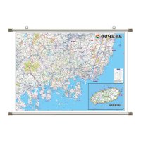 경상남도전도+제주도 110x79cm 족자 소형 - 경남 제주 경상남도 지도 코리아