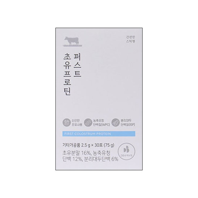 바름가 퍼스트 초유 프로틴 스틱형 2.5g x 30포