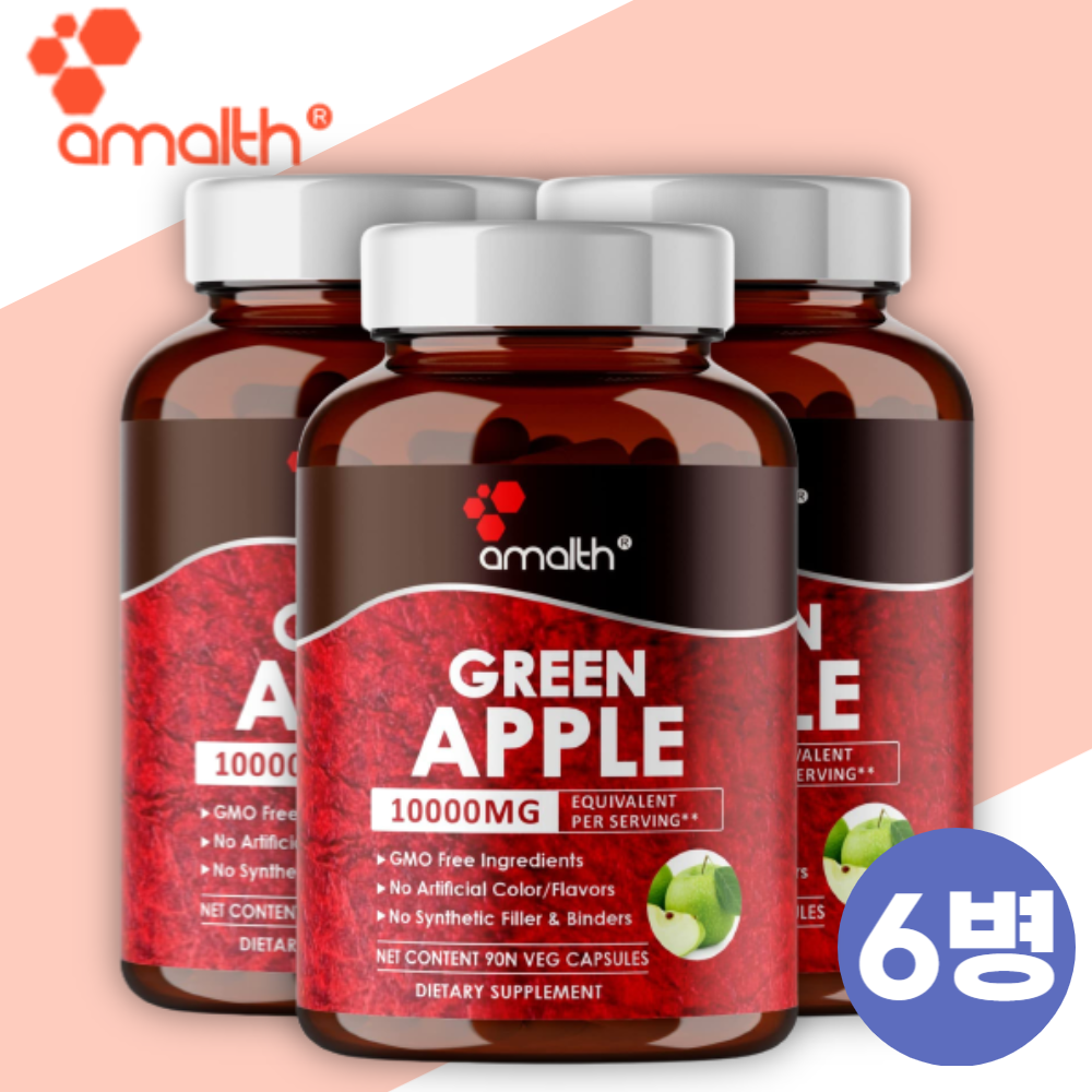 <b>풋사과추출물</b> 애플페논 10000mg 90정 6개