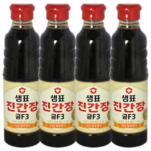 샘표 진간장 금F-3 500ml, 4개