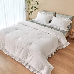 루이드 60수 아사 워싱 프릴 차렵이불SS