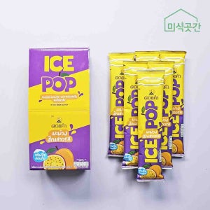 얼려먹는 아이스팝 천연과즙 망고 패션후르츠 아이스바 아이스크림 도이캄 85ml x 6개입