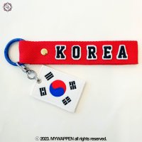 대한민국 네임택 태극기 와펜 한국 기념품 스트랩 korea 자수네임택