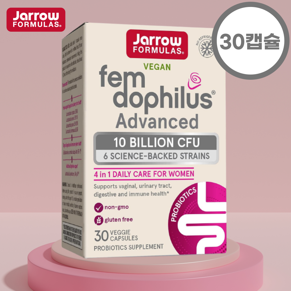 <b>자로우포뮬라</b> 자로우 펨 도피러스 100억 30캡슐 여성유산균 재로우 도필러스