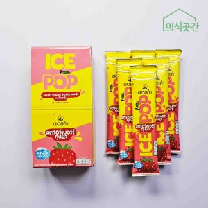 얼려먹는 아이스팝 천연과즙 딸기 아이스바 아이스크림 도이캄 85ml x 6개입