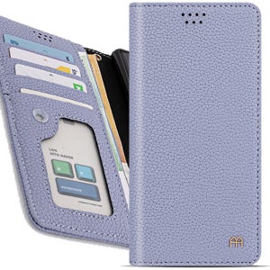 토리 플립 천연가죽 지갑 카드 케이스 라벤더퍼플, LG Q51 LM-Q510N