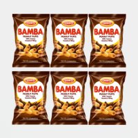 이스라엘 과자 Bamba 밤바 헤이즐넛 크림 땅콩 과자 60g 6팩