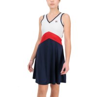 휠라 여성 테니스 원피스 Gloria Dress White/Navy 246862