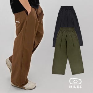마일즈 와이드 클라이밍 팬츠 남녀공용 등산 사계절 운동 밴딩 바지 [MILEZ]
