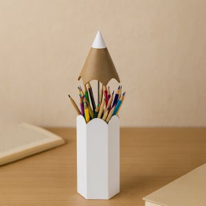 퀄리디자인 딘솔 연필꽂이 색연필통 볼펜 정리함