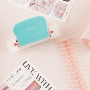 카피어랜드 루즈링+전용 6공 펀칭기 세트 12mm 다양한 색상 10개입 셀프제본