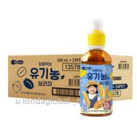 베베쿡 아기 보리차 유기농 유아 돌 음료 200ml 24개