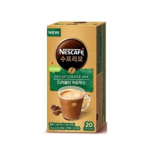 네스카페 수프리모 디카페인 커피 믹스 20T