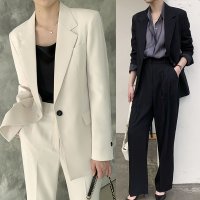 (S/M/L) 가을 여성정장수트 여자셋업수트 면접 바지 정장셋트- 앤디 일자SET