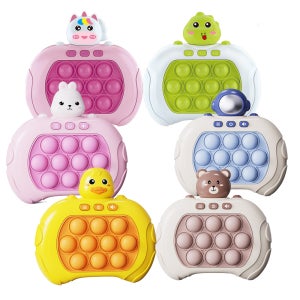 동물농장 곰돌이 토끼 공룡 오리 팝잇 푸쉬팝 게임기 뽁뽁이 푸시팝 스피드킹 보드게임