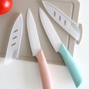 세라믹과도 12.5cm 이유식칼 칼집 휴대용 캠핑칼