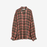 아워레가시 보로우드 셔츠 빅 럼버체크 프린트 M2232BLC Our Legacy Borrowed Shirt Big Lumbercheck Print / 사이즈 44,46