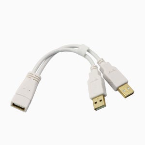 마하링크 USB 2.0 연장 Y 전원 케이블 15CM ML-UFY002